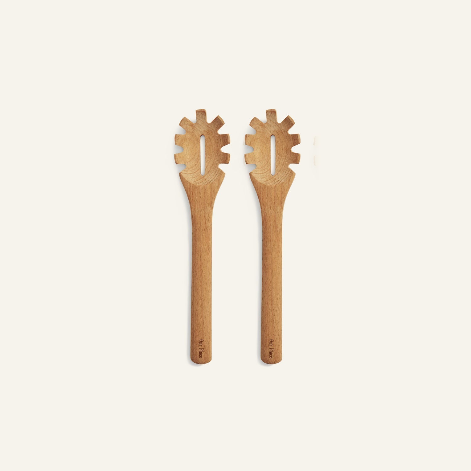 Beechwood Serving Spoons (Set of 2)